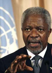 UN Secretary-General Kofi Annan said Monday he would appoint a secret mediator for the release of two Israeli soldiers